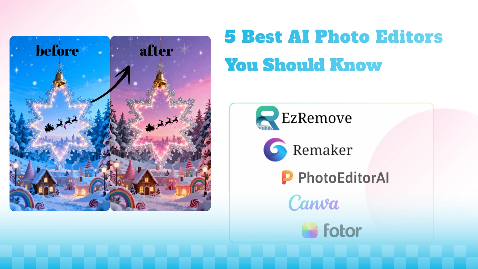 Use AI photo editors to change the background.