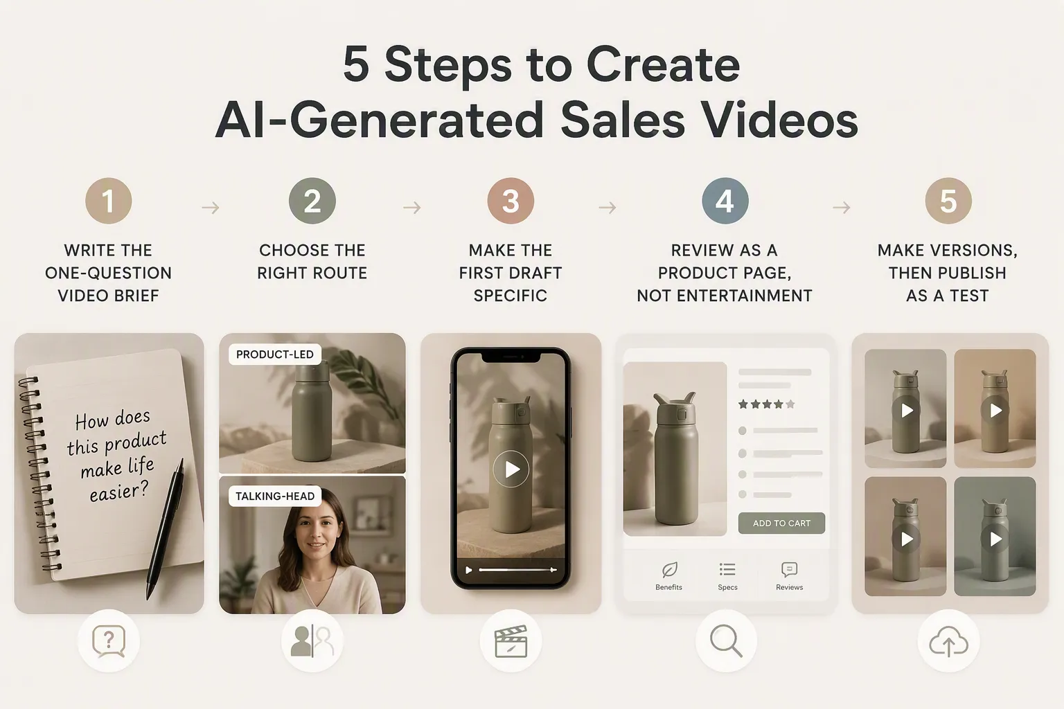 Build a Product Sales Video in Five Deliberate Steps