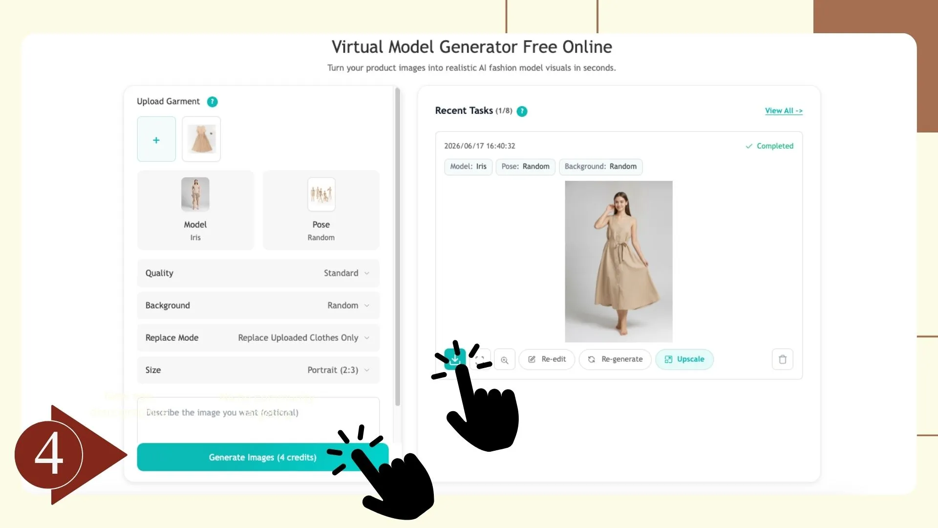 Step 4: Generate and Download Images