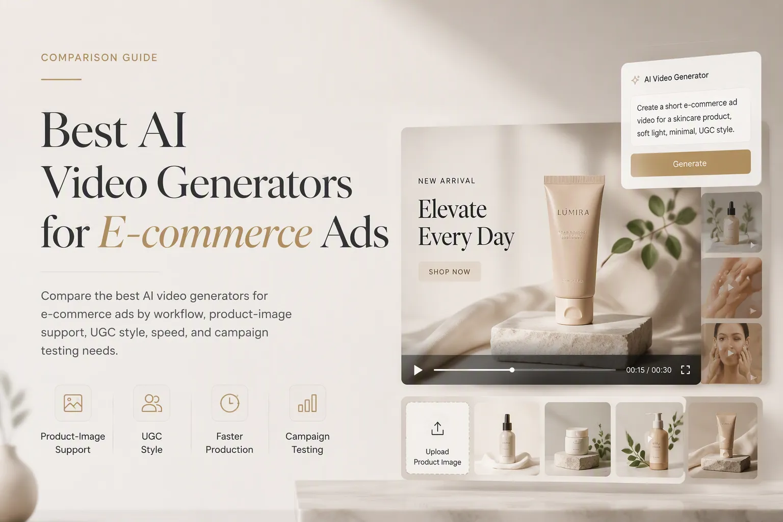 The Best AI Video Generators for E-commerce Ads