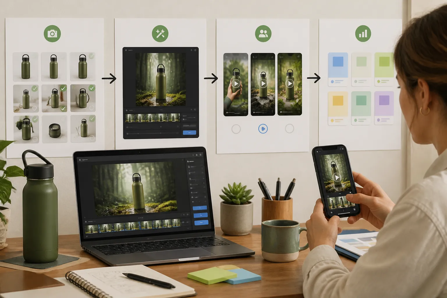 A Simple E-commerce Ad Workflow with AI Video Tools